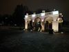 Changing of the guard at 11pm at a war memorial in Warsaw